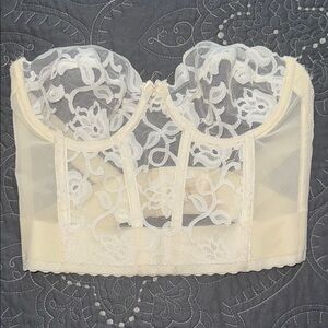 Victoria's Secret Gold Label Corset Lace Bustier - 34B